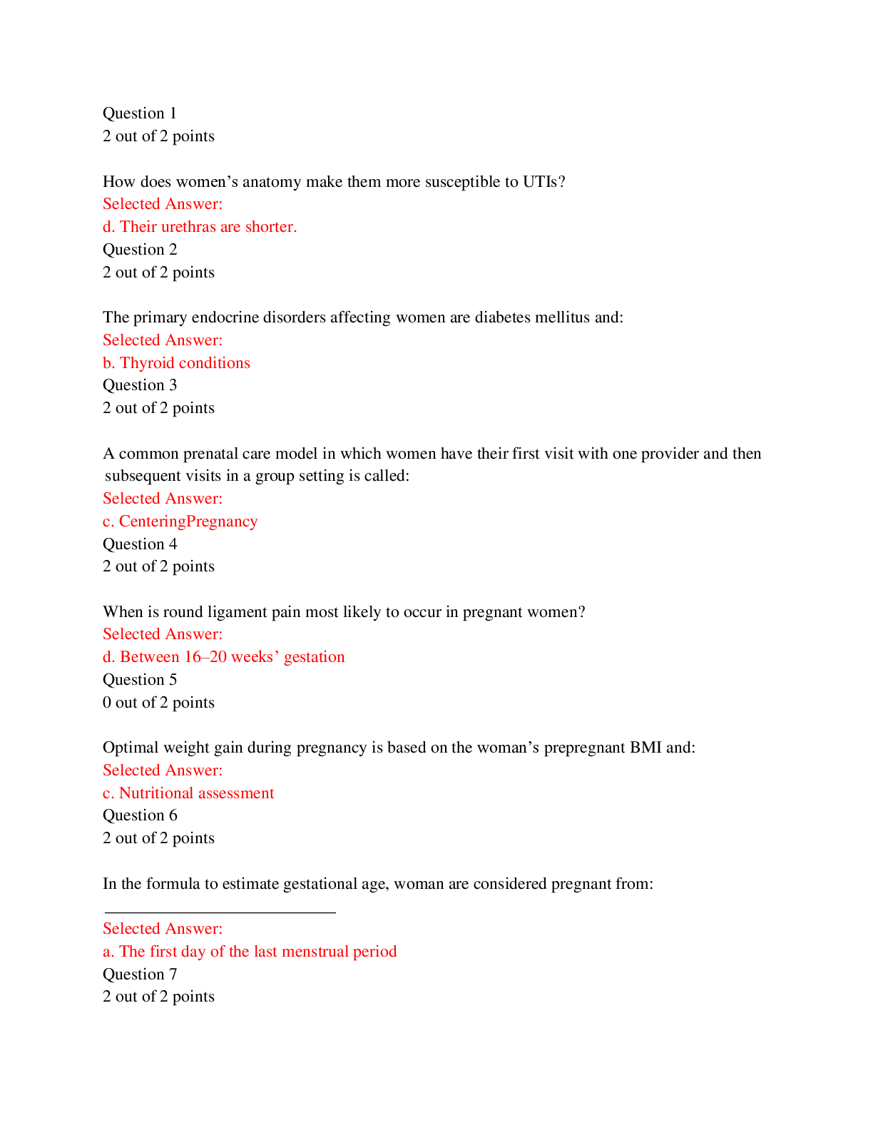 Preview image for NURS 6540 FINAL EXAM – QUESTION AND ANSWERS